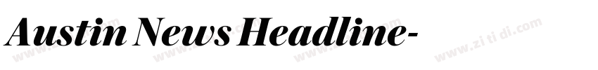 Austin News Headline字体转换